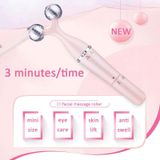  Máy mát-xa mắt 3 trong 1 Máy mát-xa mắt bằng điện đôi Cằm nâng cơ mặt Máy mát-xa cổ Con lăn mát-xa mặt 3D (Trắng) 