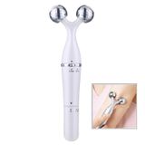  Máy mát-xa mắt 3 trong 1 Máy mát-xa mắt bằng điện đôi Cằm nâng cơ mặt Máy mát-xa cổ Con lăn mát-xa mặt 3D (Trắng) 