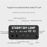  10W Micro USB Bluetooth Âm nhạc Starry Sky + Ocean LED Máy chiếu Ánh sáng Điều khiển âm thanh Ánh sáng sân khấu Laser Ánh sáng sân khấu, Hỗ trợ thẻ TF 