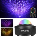  10W Micro USB Bluetooth Âm nhạc Starry Sky + Ocean LED Máy chiếu Ánh sáng Điều khiển âm thanh Ánh sáng sân khấu Laser Ánh sáng sân khấu, Hỗ trợ thẻ TF 