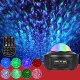  10W Micro USB Bluetooth Âm nhạc Starry Sky + Ocean LED Máy chiếu Ánh sáng Điều khiển âm thanh Ánh sáng sân khấu Laser Ánh sáng sân khấu, Hỗ trợ thẻ TF 