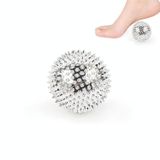  1 cặp Bóng massage từ tính Thư giãn cơ ngón tay Plantar Áp lực massage Ball, Kích thước: 4.7cm (Bạc) 