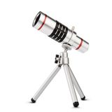  Kính viễn vọng ngoài trời Phụ kiện điện thoại di động Chụp ống kính tele với Kẹp kim loại đa năng (18X) 