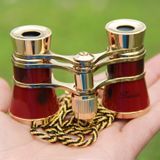  Kim loại 3 x 25 Lady có tay cầm Kính thiên văn xi lanh đôi Chrome (Pearl White) 