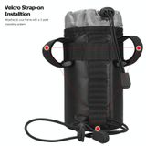  SAHOO 0,5L Xe đạp cách nhiệt Chai nước Polyester Chartered Túi trước (Đen) 