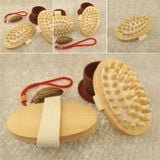  Bàn chải massage cơ thể nhẹ nhàng Máy mát xa đệm bóng gỗ 