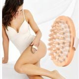  Bàn chải massage cơ thể nhẹ nhàng Máy mát xa đệm bóng gỗ 