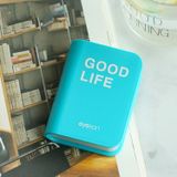  Những người yêu thích Eyekan Phim hoạt hình Sách dễ thương Kính du lịch Hộp đựng kính áp tròng để chăm sóc mắt (Xanh da trời) 