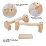  Thanh song song đơn bằng gỗ Upside Down Chân đế chống đẩy, Kích thước: 50cm 