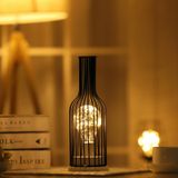  Đèn Bàn LED Retro Điện Cổ Điển, Đèn Đọc Sách, Đèn Ngủ, Đèn Trang Trí Phòng Ngủ, Đèn Bàn Văn Phòng, Trang Trí Nhà Cửa - Phong Cách Pha Lê, Hình Dáng: Chai Rượu Đỏ. 