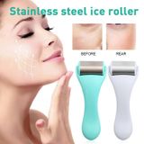  Dụng cụ mát xa mặt Dụng cụ làm đẹp bằng thép không gỉ Ice Roller Lift Làm săn chắc da mặt Chăm sóc da mặt (Trắng) 