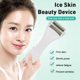  Dụng cụ mát xa mặt Dụng cụ làm đẹp bằng thép không gỉ Ice Roller Lift Làm săn chắc da mặt Chăm sóc da mặt (Trắng) 