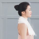  Dụng cụ xoa bóp vai và cổ thông minh PGG Vật lý trị liệu cột sống cổ PGG Sưởi ấm Dụng cụ bảo vệ cổ đa chức năng, Kiểu dáng: Không có miếng dán (Trắng) 