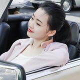  Dụng cụ xoa bóp vai và cổ thông minh PGG Vật lý trị liệu cột sống cổ PGG Sưởi ấm Dụng cụ bảo vệ cổ đa chức năng, Kiểu dáng: Không có miếng dán (Trắng) 