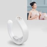  Dụng cụ xoa bóp vai và cổ thông minh PGG Vật lý trị liệu cột sống cổ PGG Sưởi ấm Dụng cụ bảo vệ cổ đa chức năng, Kiểu dáng: Không có miếng dán (Trắng) 