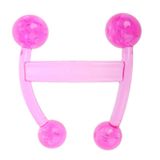  Frog Type Massager Manual Balance Four Ball Massager Waist Massage Ball, Màu sắc: Hồng nhạt hình chữ H 
