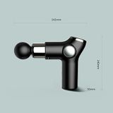  K515 Mini Fascia Gun Fitness Thư giãn Súng Massage (LCD Phiên bản 32 Gears (Đen)) 