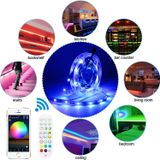  15M 270 LEDs Bluetooth Suit Smart Music Sound Control Light Strip Waterproof 5050 RGB Colorful Atmosphere LED Light Strip With 24-Keys Remote Control(US Plug) 