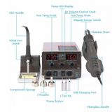  Bộ trạm hàn BAKU BA-602D + Màn hình kỹ thuật số kép Sửa chữa điện thoại di động Dụng cụ hàn thiếc, Đặc điểm kỹ thuật: EU Plug 