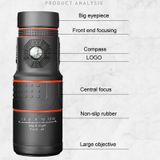  Feirsh 12x50 độ phân giải cao ánh sáng mắt ánh sáng mắt trẻ em quan sát Ống nhòm điện thoại di động (T01) 