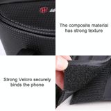  WHEEL UP Màn hình cảm ứng chống bắn tung tóe Túi đựng điện thoại di động Xe đạp leo núi Túi chùm phía trước Túi tay lái, Phong cách: Đen và Đỏ 