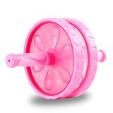  Vật liệu PP Bánh xe tập bụng Dụng cụ thể dục thể thao đa chức năng Con lăn tập thể dục (Màu hồng) 