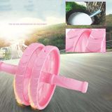  Vật liệu PP Bánh xe tập bụng Dụng cụ thể dục thể thao đa chức năng Con lăn tập thể dục (Màu hồng) 