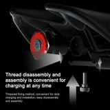  MEROCA MX2 Bộ cảm biến thông minh Đèn hậu Phanh Đèn xe đạp leo núi Đèn USB Sạc điện Xe đạp đường trường Đi xe đạp đêm Đèn hậu, Màu sắc: Lắp đặt ống ghế Đen 
