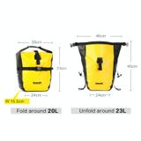  Xe đạp Rhinowalk Balo có kệ chống thấm nước hoàn toàn Túi đựng thiết bị đạp xe đường dài và trung bình (Màu vàng) 