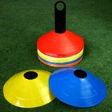  10 PCS Huấn luyện bóng đá Dấu hiệu Đĩa Hình nón Thiết bị huấn luyện bóng đá chướng ngại vật (Xanh huỳnh quang) 