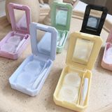  Hộp đựng kính áp tròng 15 PCS Hộp đựng kính áp tròng loại đẩy nhỏ đơn giản Màu sắc ngẫu nhiên 