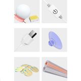  10 đèn LED Gương chiếu sáng phía trước Gương trang điểm có thể điều chỉnh độ sáng Đèn điều khiển cảm ứng USB 