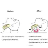  Gối kéo giãn cột sống cổ Massager Orthosis Gối cổ di động (Xám) 