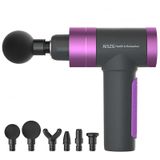  Súng massage cơ Fascia Gun có thể sạc lại USB AISZG, Kiểu dáng: Phiên bản Extreme (Tím) 