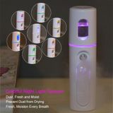  Máy xông hơi mặt Nano Máy xông hơi ẩm mặt tiện dụng Máy phun cồn mini có thể sạc lại sạc USB tự động (Màu tím nhạt) 
