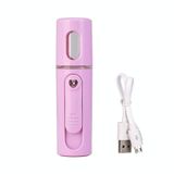  Máy xông hơi mặt Nano Máy xông hơi ẩm mặt tiện dụng Máy phun cồn mini có thể sạc lại sạc USB tự động (Màu tím nhạt) 