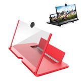  12 inch dạng kéo ra được nhập bằng màn hình điện thoại di động 3D siêu rõ nét Bộ khuếch đại giá đỡ căng (Đỏ) 