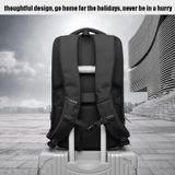  Túi đựng máy tính chống trộm dành cho doanh nhân Ozuko 9318 Balo thể thao ngoài trời dành cho sinh viên có cổng sạc USB bên ngoài (Màu nâu) 