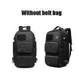  Ozuko 9309 Chống trộm đa chức năng Ba lô du lịch ngoài trời chống thấm nước với cổng sạc USB bên ngoài, Kích thước: S (Đen) 