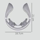  Máy nén khí nóng đa chức năng Pulse Máy mát xa vai và cổ Máy mát xa cổ, Kiểu dáng: Hai đầu (Trắng) 