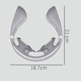  Máy nén khí nóng đa chức năng Pulse Máy mát xa vai và cổ Máy mát xa cổ, Kiểu dáng: Bốn đầu (Trắng) 