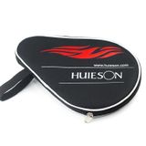  HUIESON HS-PT-H02 Vợt bóng bàn đơn có dây kéo bằng vải Oxford có túi đựng bóng, Kích thước: 30x20.5cm (Đen) 