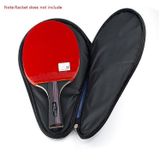  HUIESON HS-PT-H02 Vợt bóng bàn đơn có dây kéo bằng vải Oxford có túi đựng bóng, Kích thước: 30x20.5cm (Đen) 