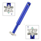  2 PCS Golf Grooving Head Sharpening Dụng cụ hợp kim hình nêm mạnh (Xanh lam) 