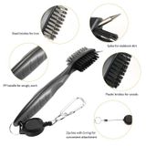  2 PCS Golf Club Brush Ball Slot Cleaning Brush Set (Xanh lam) 