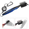  2 PCS Golf Club Brush Ball Slot Cleaning Brush Set (Xanh lam) 