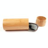  Hộp đựng kính hình trụ tre Hộp đựng kính râm bằng gỗ tre (Tre màu chính) 