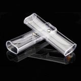  2 PCS Kính đọc Pha lê Vỏ PVC trong suốt Hộp đựng kính phân cực bằng nhựa (trong suốt) 