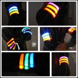  Đèn LED thể thao ban đêm nylon Vòng đeo tay ánh sáng, Đặc điểm kỹ thuật: Phiên bản sạc USB (màu xanh) 
