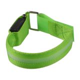  Đèn LED thể thao ban đêm nylon Vòng đeo tay ánh sáng, đặc điểm kỹ thuật: Phiên bản pin (màu xanh lá cây) 